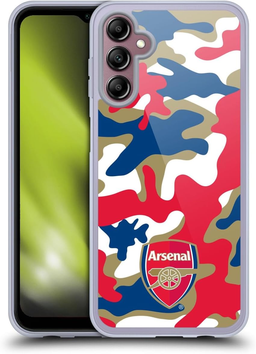 Head Case Designs Officially Licensed Arsenal FC Camouflage Crest Patterns Gel Case [Military Grade Protection] Compatible with Samsung Galaxy A14 5G