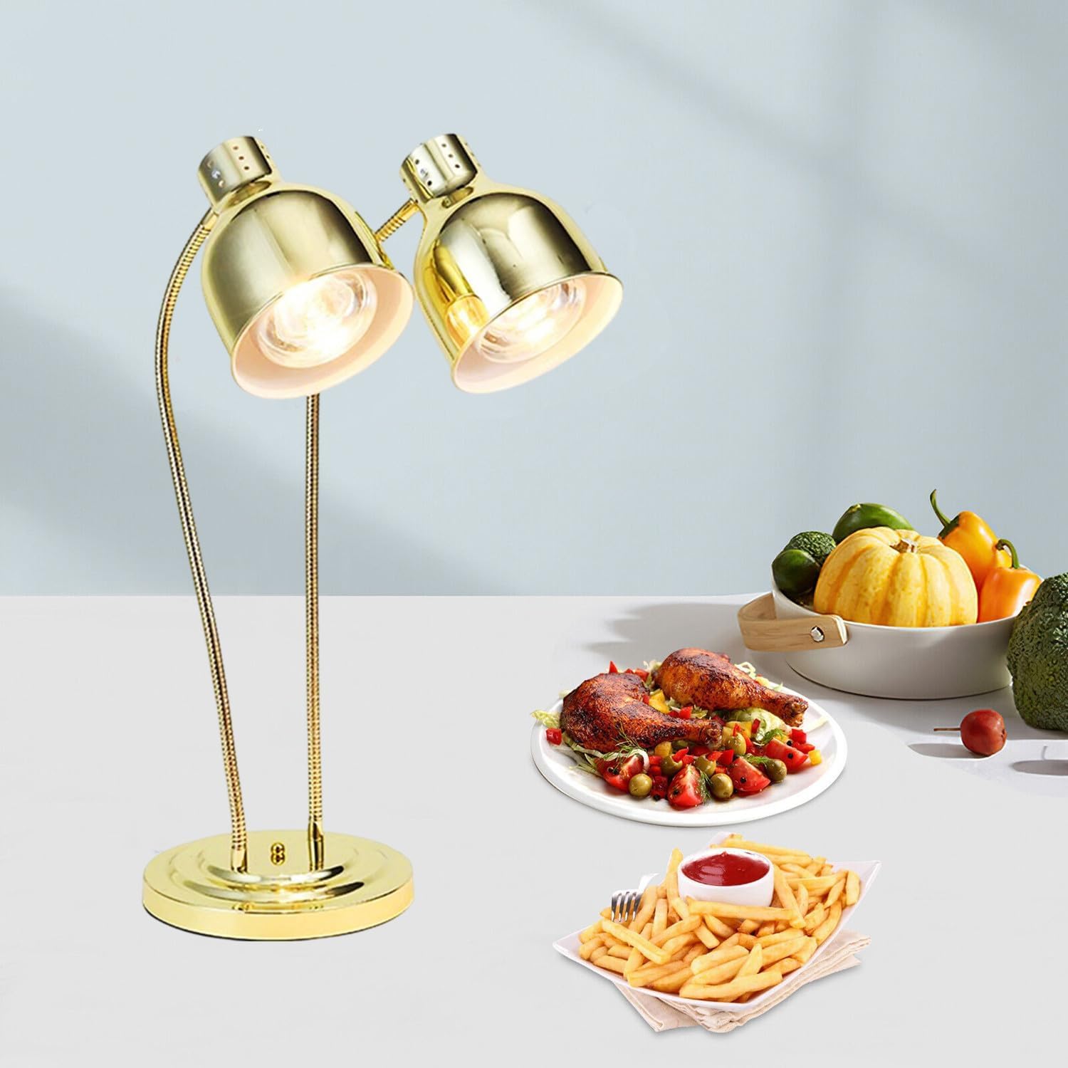 Chauffe-plats électrique en acier inoxydable pour restauration et buffet portable