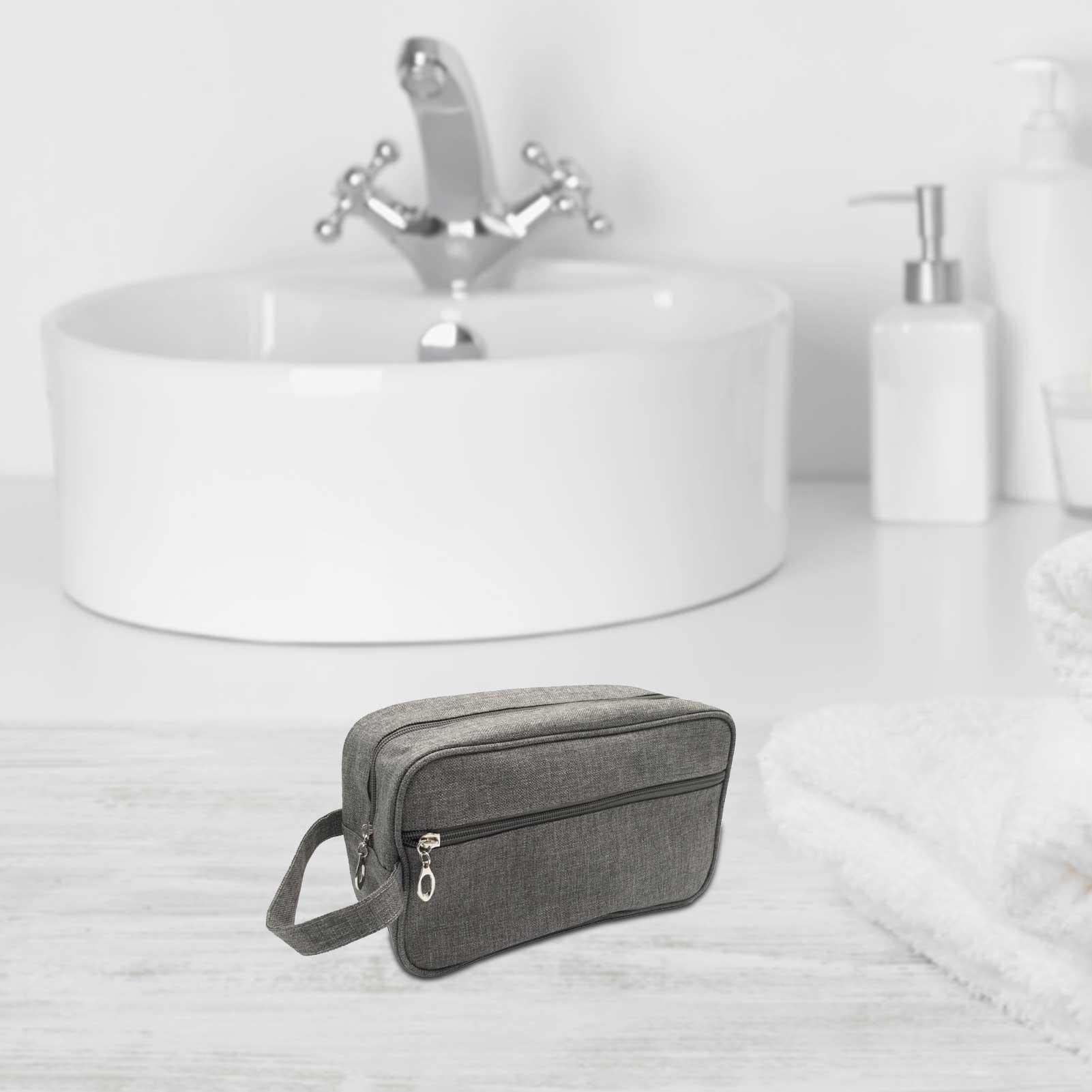 Kumprohu Men Toiletry Bag - Waterproof Toiletry Bag,Lightweight Travel Toiletry Organizer Bag, Makeup Organizer Bag for Cosmetics, Portable Shaving Bag