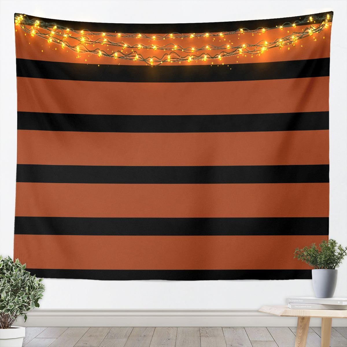 Feelyou Kids Girls Retro Striped Tapestry Wall Art