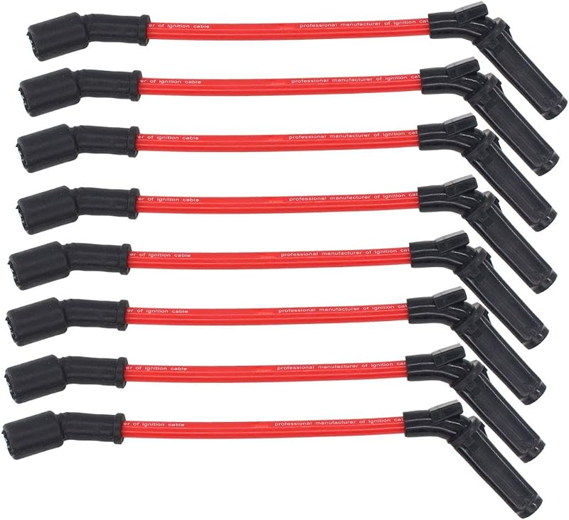 Jogo de cabos de vela NewYall 10,5 mm para Cadillac, Chevrolet, GMC, Hummer e Pontiac – 8 unidades