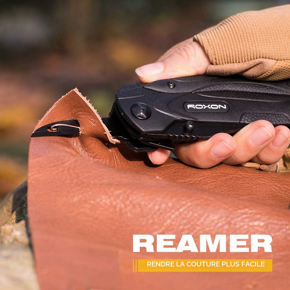 Roxon CM1349 Spark Pince multi-outils 14 en 1, pince pliante multifonction, ensemble d'outils de survie en plein air portable