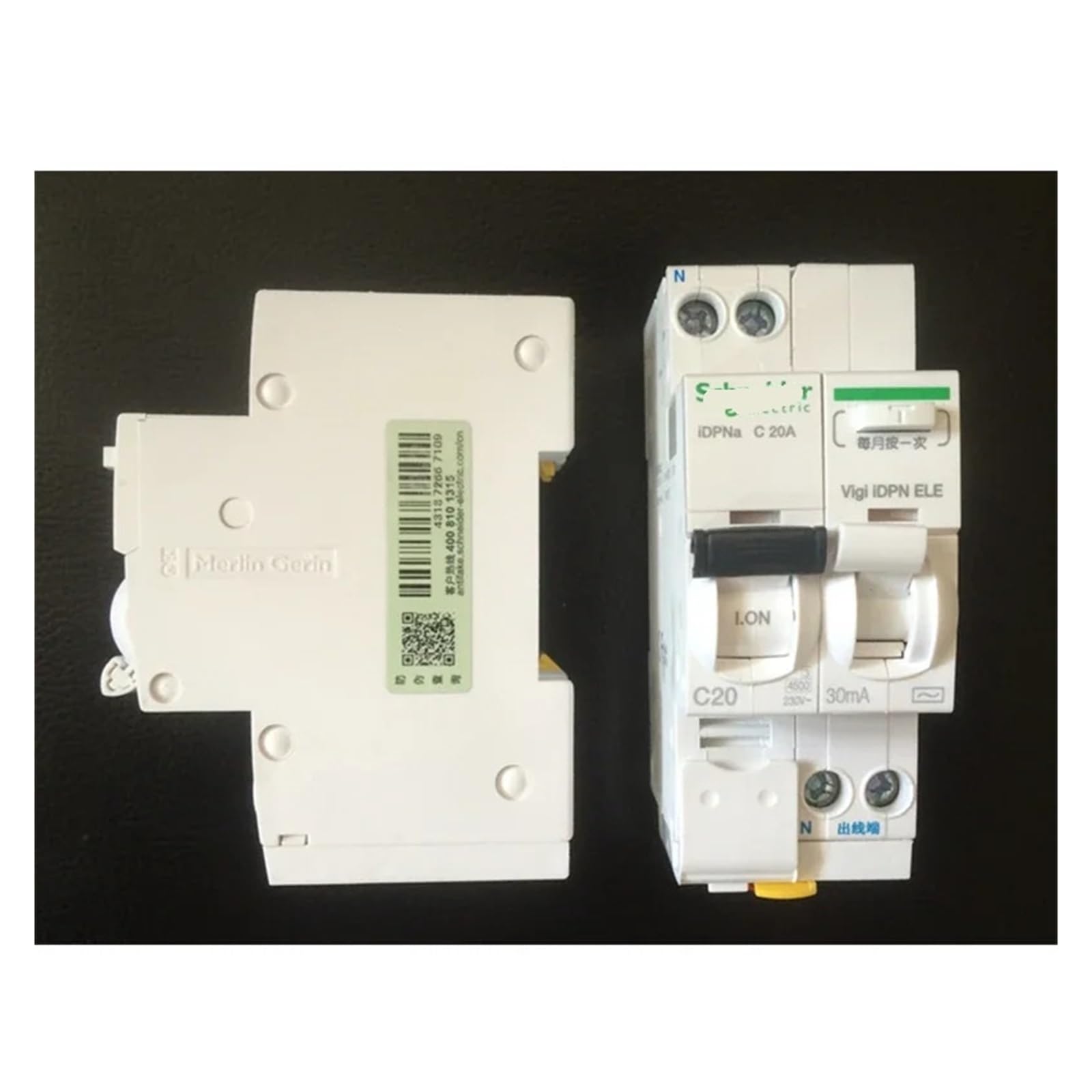 Interruttore magnetotermico 1P+N con protezione differenziale 30mA Vigi IDPN ELE 6A 10A 16A 20A 25A 32A 40A(10A)