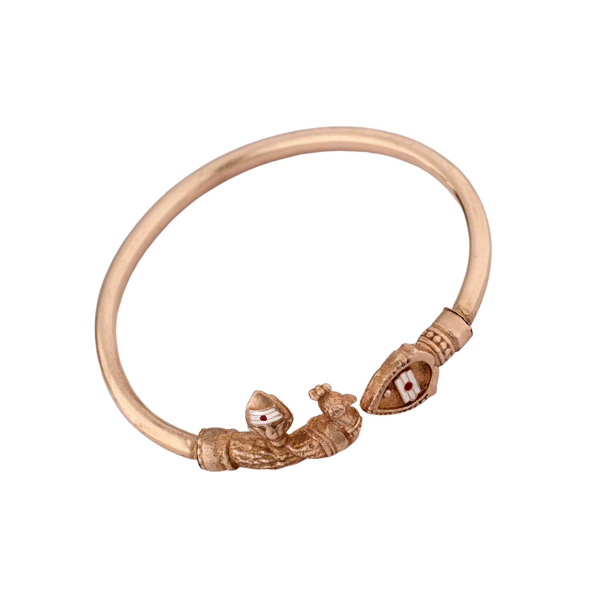 Murugan Vel Peacock Kaappu Bracelet | Impon Gold Finish Adjustable Wristband | Traditional Religious Design for Daily Wear & Gifting-image-9