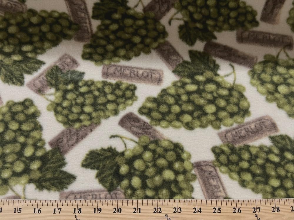 Premium Anti-Pill Grapes Wine Corks Wine Fleece A53