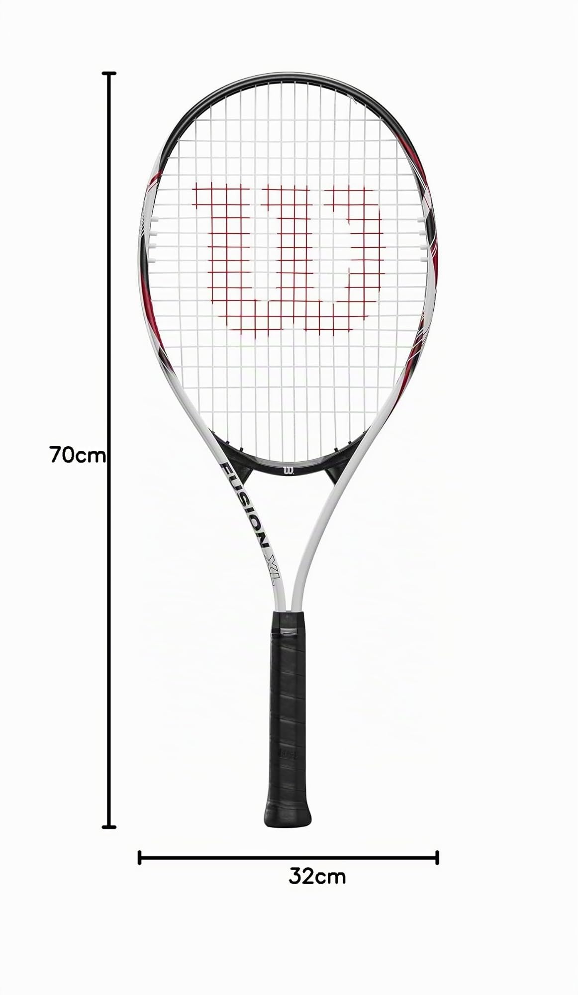 Wilson Fusion XL Racchetta da Tennis Alluminio 291 g 69,9 cm