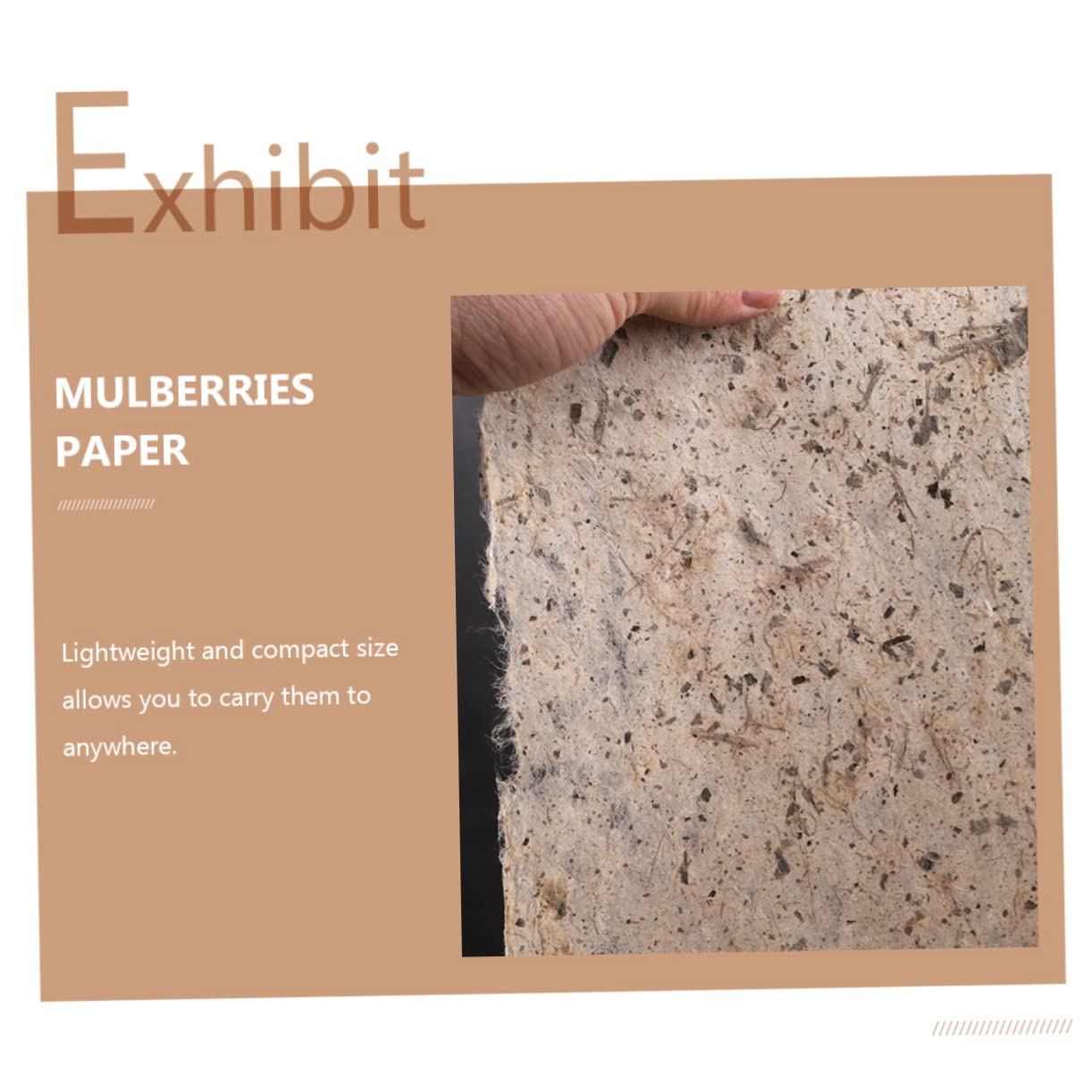 NUOBESTY 2sets 50 Sheets Handmade for Calligraphy and Painting for DIY Art Projects and Watercolor Techniques Excellent Ink Absorption 50sheets*2