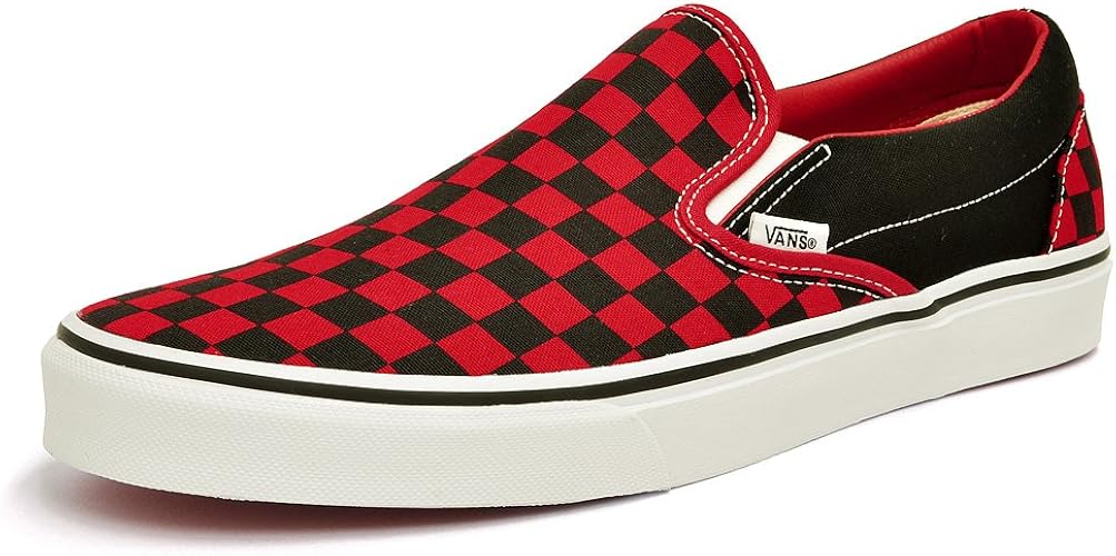 Amazon バンズ クラシック スリッポン ブラック レッド チェッカー Classic Slip On Vans バンズ シューズ バッグ