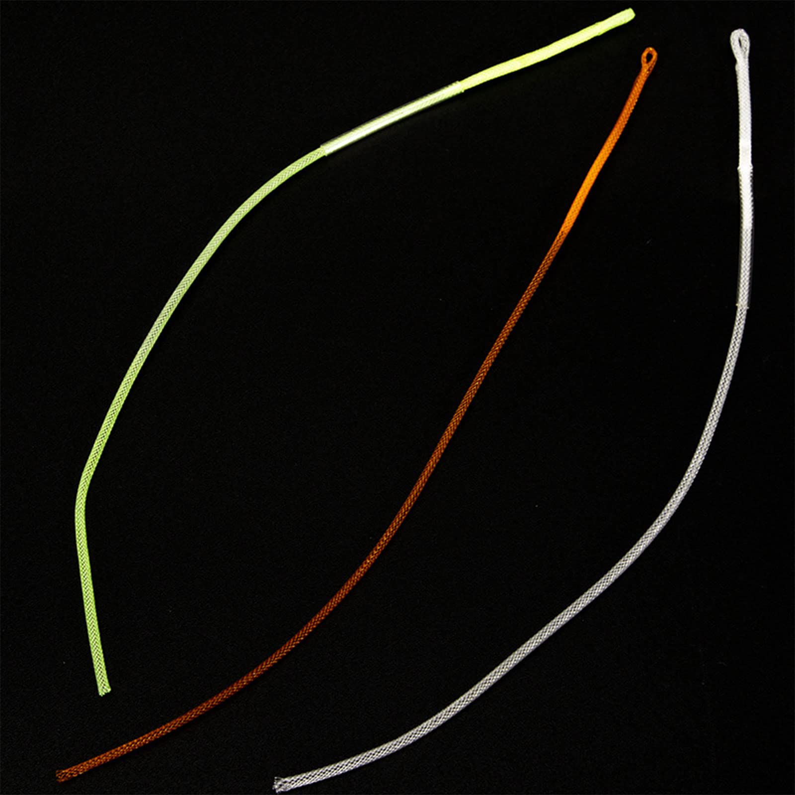 Conector trenzado de pesca con mosca, resistente al desgaste, 20/30/50 libras, 10 unidades/paquete de conectores de línea de mosca de nailon trenzado para conectores de pesca con mosca