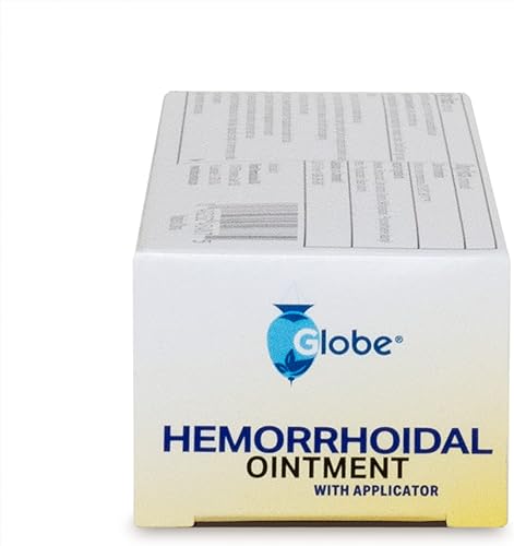 Miniatura 7 de Globe Ungüento hemorroidal con aplicador, fenilefrina HCl, vaselina, aceite mineral, alivio de ardor, picazón y molestias de las hemorroides, tubo