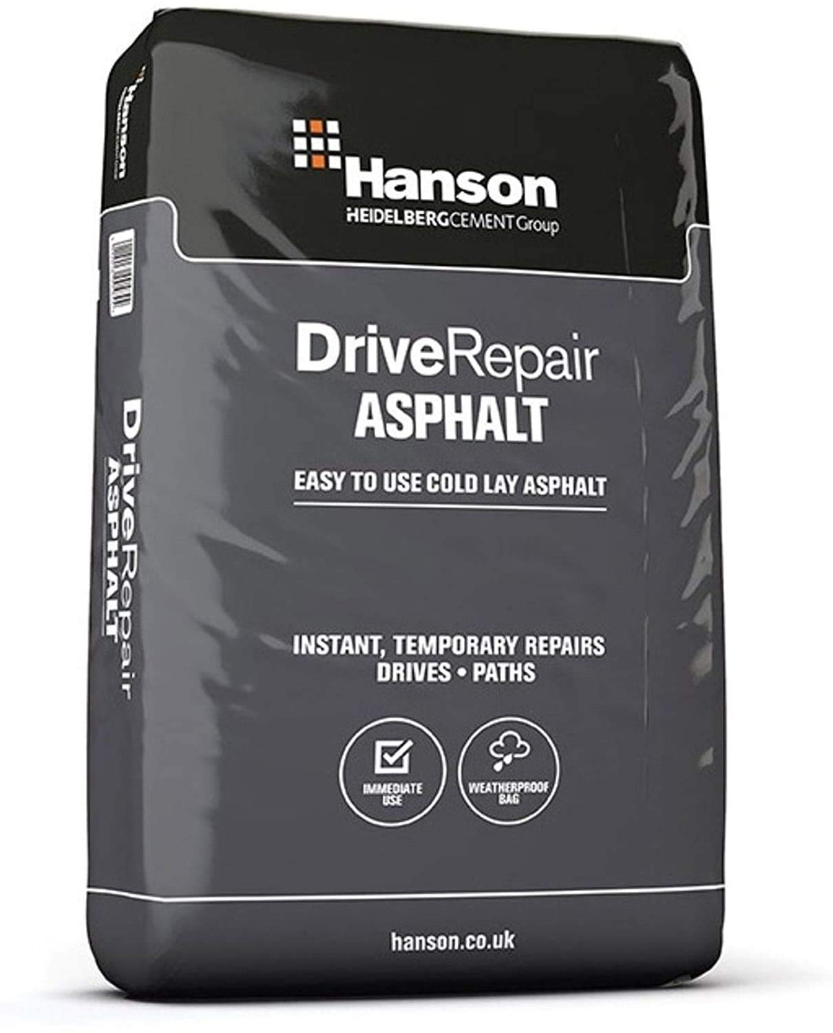 Hanson 2 x Black Bitumen Macadam (Tarmac) 25 Litre Bag