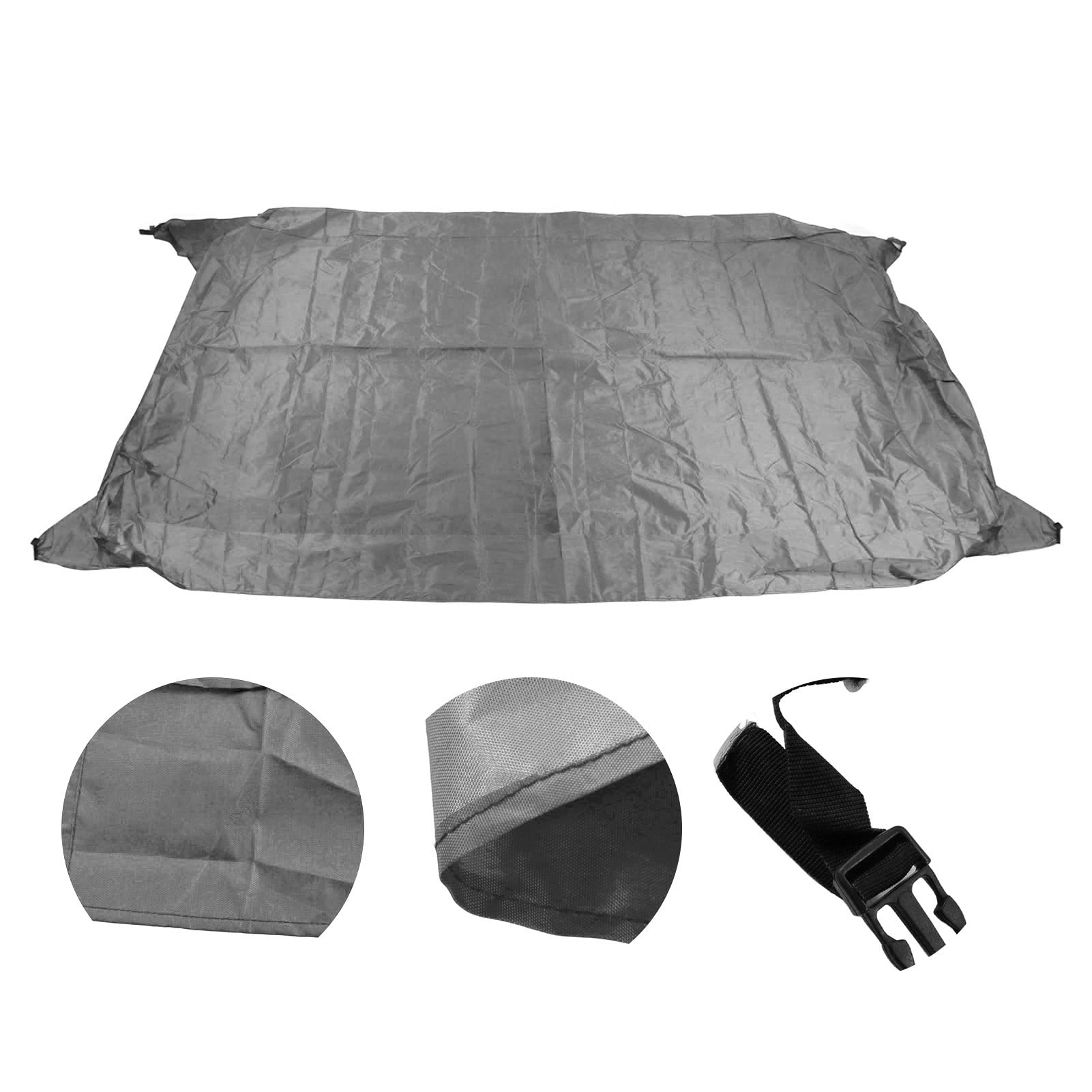 Copertura per tavolo da ping pong, resistente alle intemperie, resistente, antipolvere e antipioggia, per esterni, tessuto Oxford 210D, 280 x 153 x 73 cm (grigio)