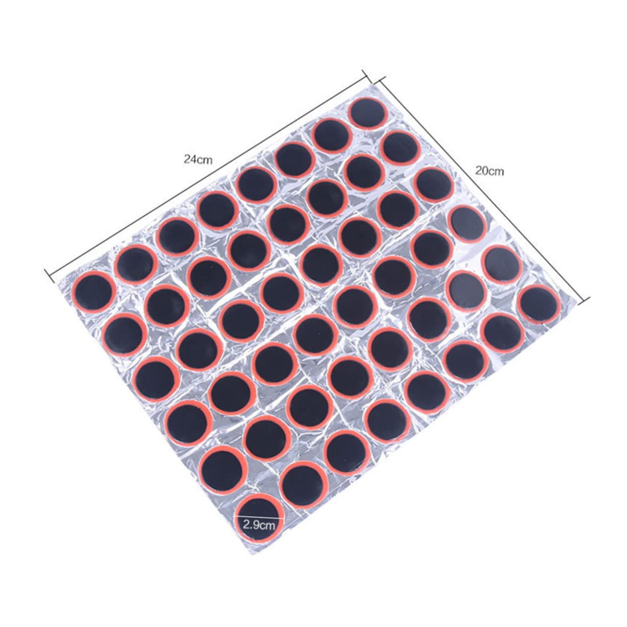 UKCOCO 48Pcs Patch Repair Kit for Motorbike Bicycle Inner Tubes Lightweight Emergency Puncture Fixing for Quick Tire Repairs The Road