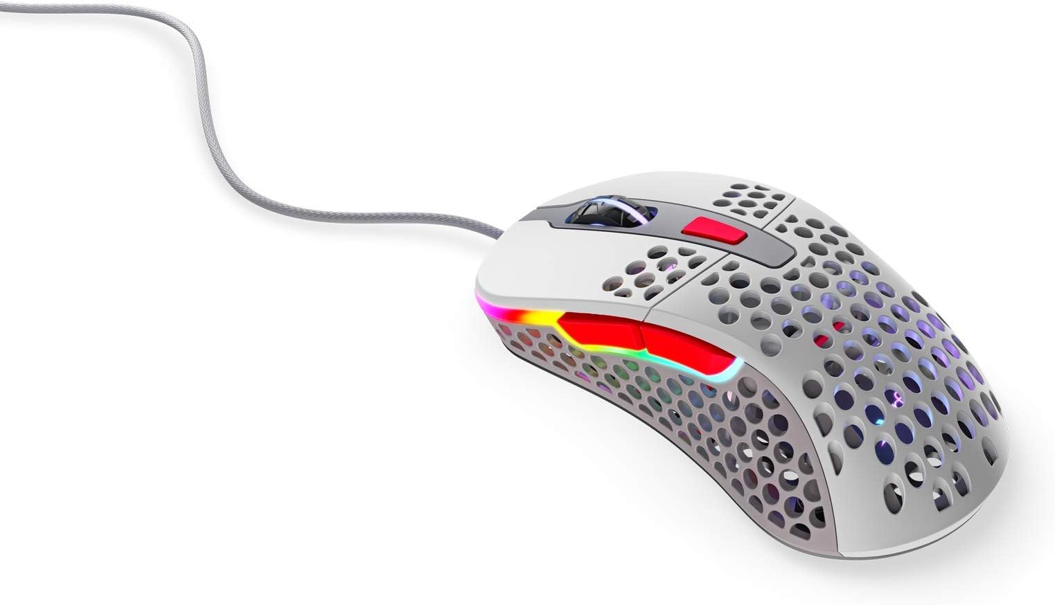 Xtrfy M4 RGB Ultra-Light Gaming Mouse, Unique Right-Handed Design, Pixart 3389 Sensor, EZcord® - Retro