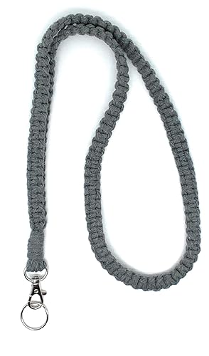 Macrame Neck Lanyard for ID Badges and Keys  Strong and Durable Construction  Comfortable All-day Wear  Versatile and Practical  Handmade in the USA