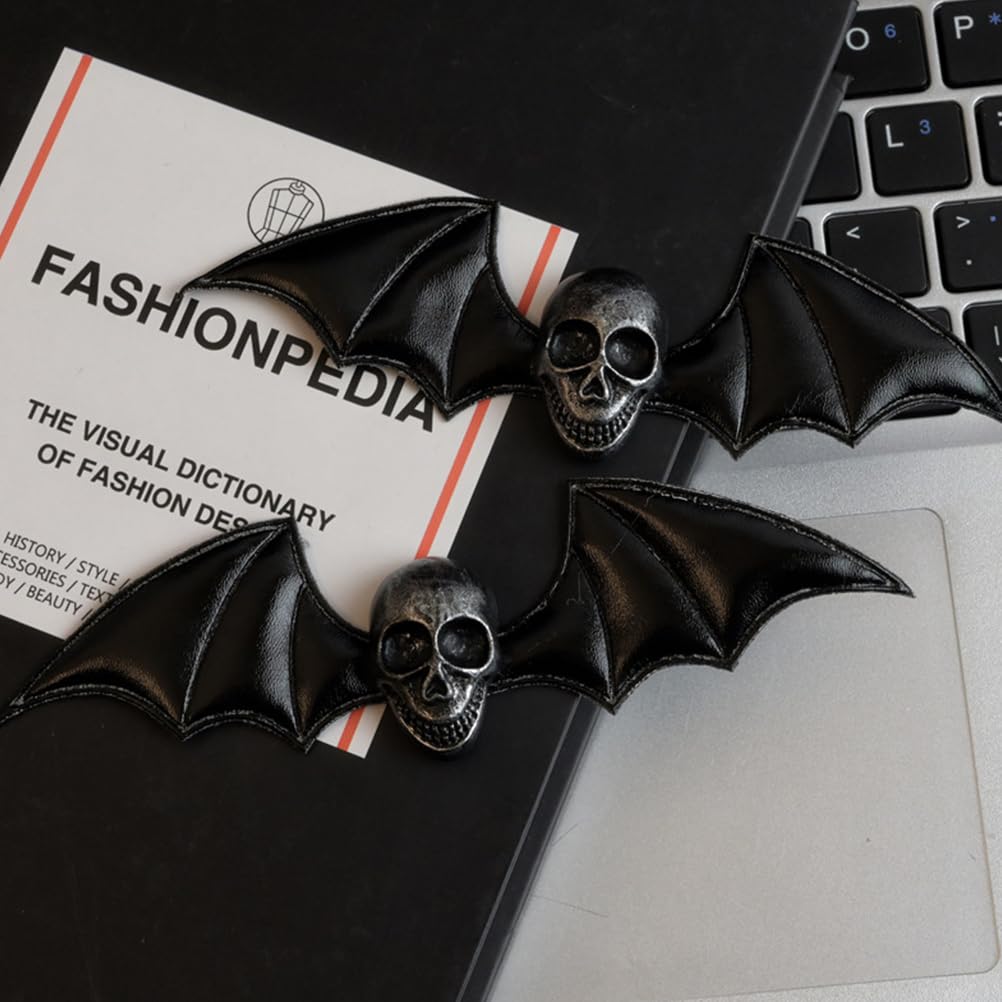 FRCOLOR Halloween Bat Claw Clip Goth Bat Wings Hair Clips Skull Barrettes Cosplay Accessories for Women and Girls - Image 4