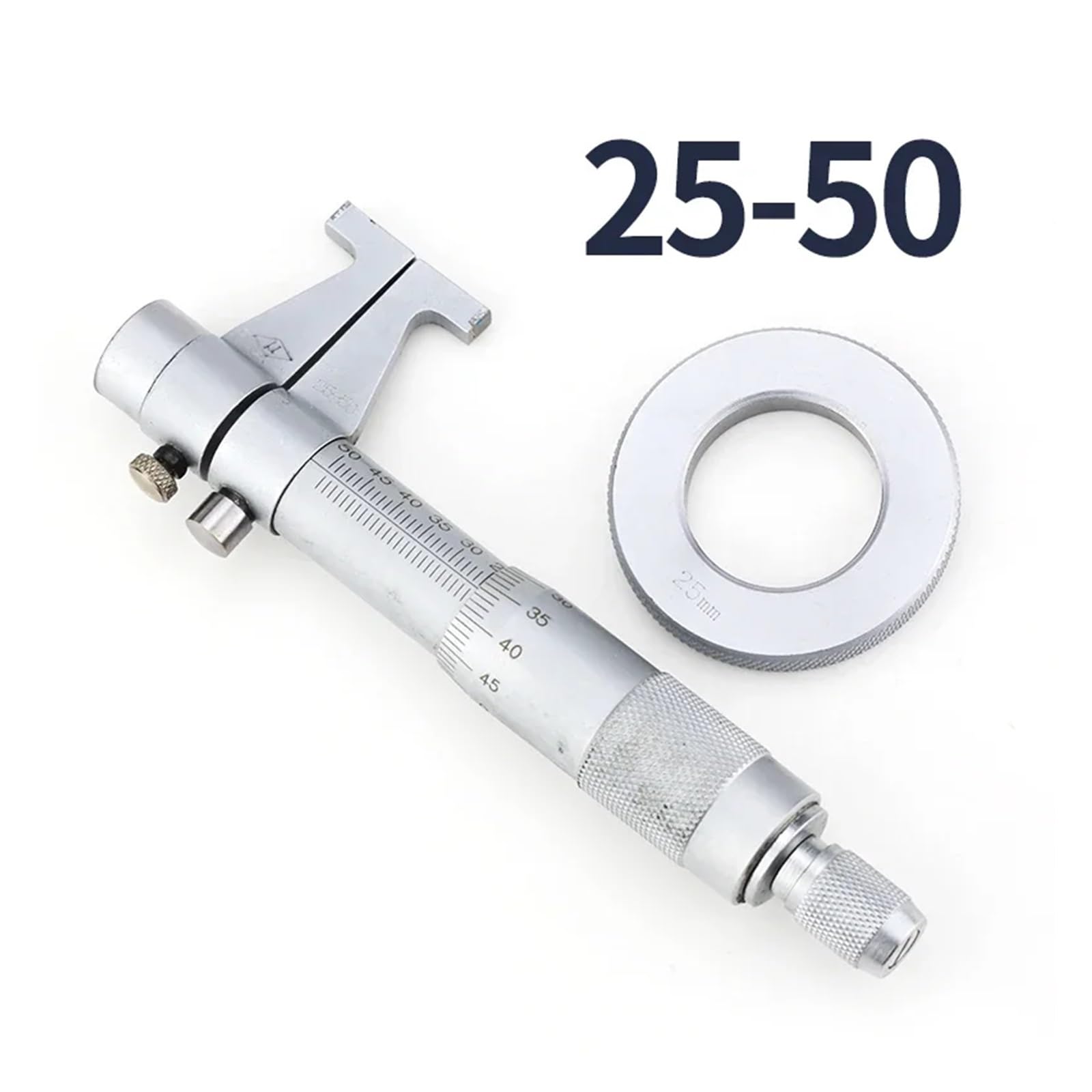 Micrometre, 1 PCS Micromètre interne Outil de mesure de micromètre intérieur Jauge micrométrique for la mesure Micromètre intérieur Diamètre interne Mètre(25-50mm Inside)
