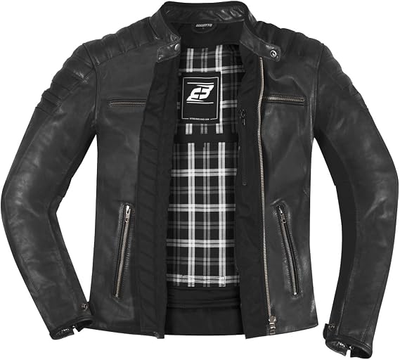 Bogotto B-Nimble Motorcycle Leather Jacket Black 58