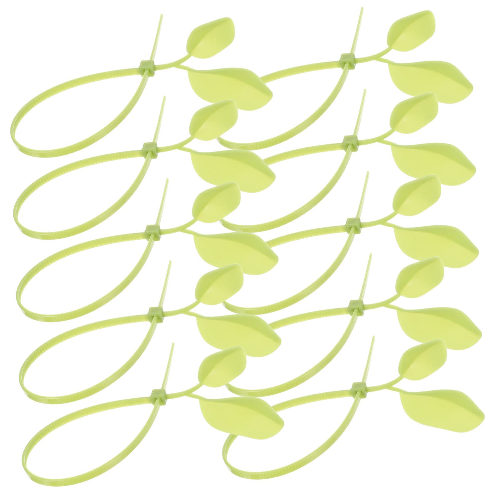 Lurrose 3 Sätze Blattförmige Nylon Kabelbinder Reißverschluss Kabelbinder Für Pflanzenstütze Kabelmanagement Strapazierfähige Kreative Dekorative Nylon Drahtbinder Einfach Zu 100 Stück * 3
