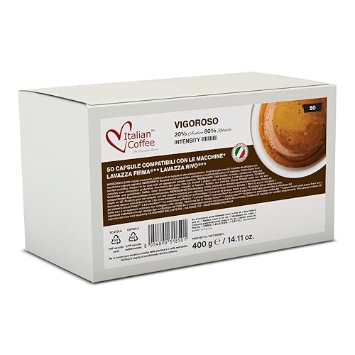 Vista 14 de ITALIAN COFFEE FOR ESPRESSO LOVERS cápsulas de espresso compatibles con máquinas RIVO (Ristretto, 50)