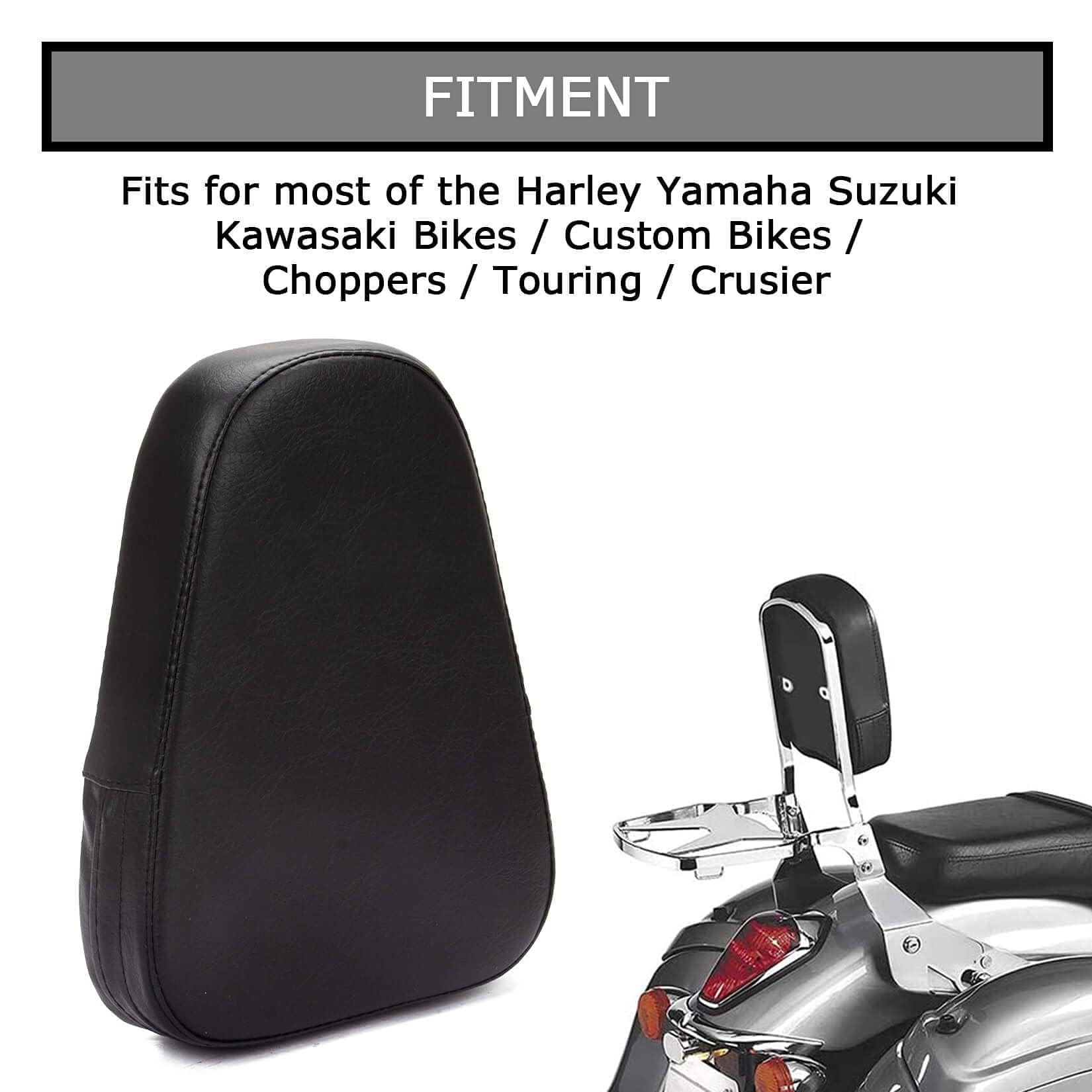 バイク用黒クッションシーシーバー・バックレスト Amazon | オートバイ バックレスト クッションパッド ラウンド