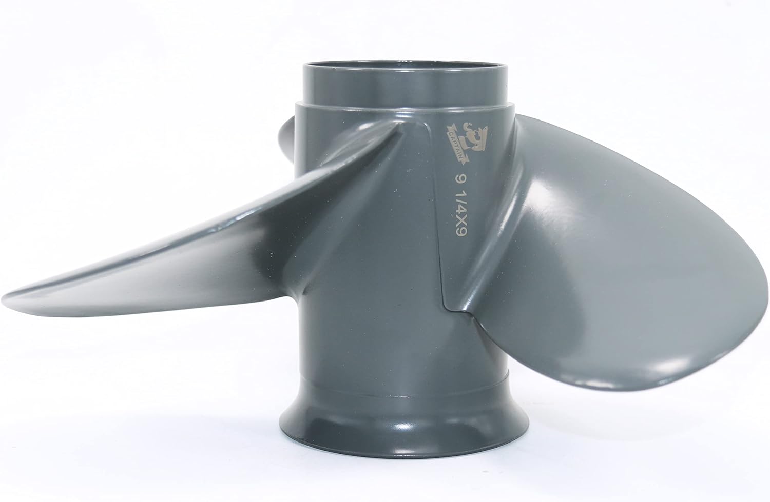 CAPTAIN Outboard Propeller fit Honda/Yamaha 8HP 9.9HP 15HP 20HP, 8 Spline Tooth Boat Propellers, RH, 3 Blades / 4 Blades OEM Prop