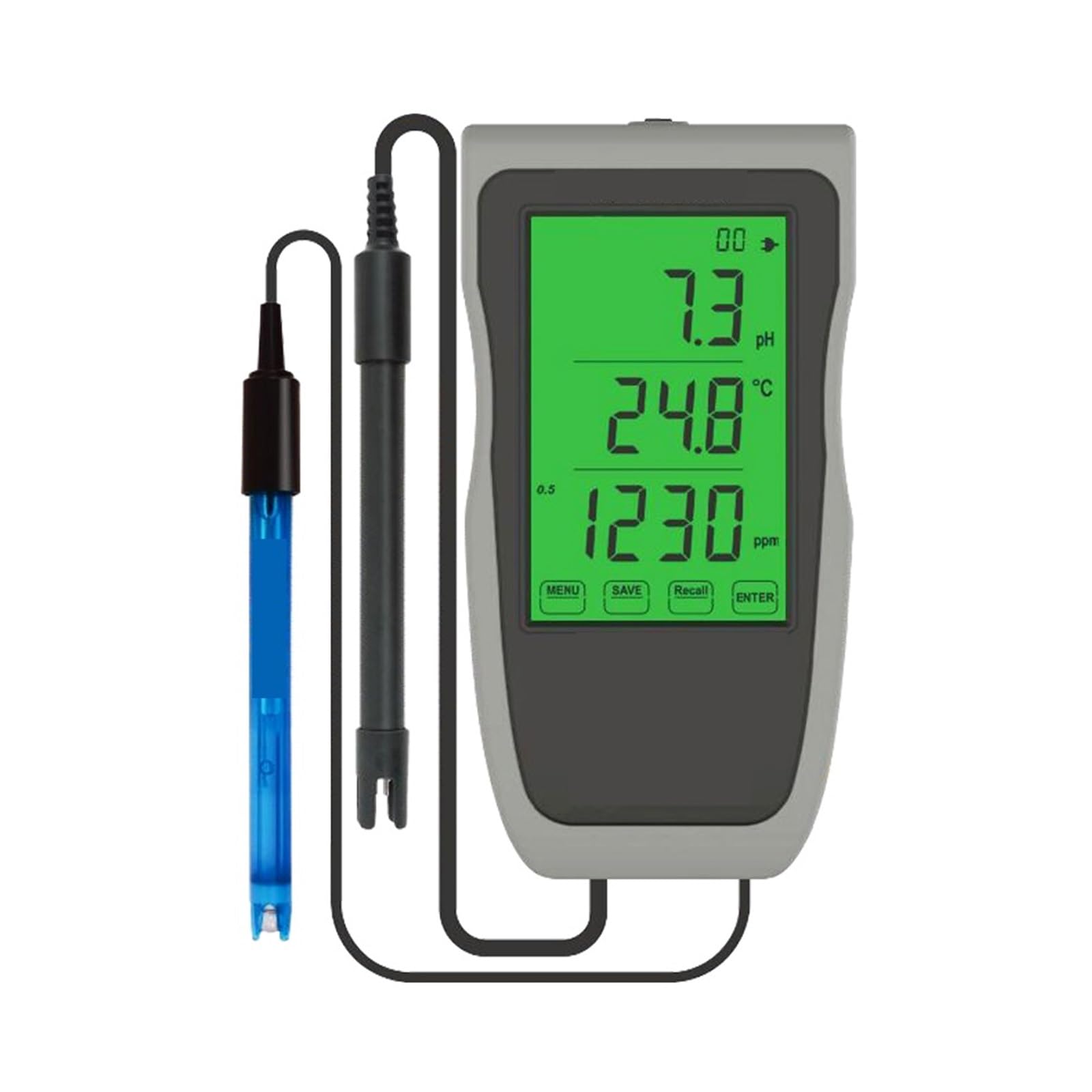 Testeur Multi-paramètres 4 En 1, Testeur De Température, PH, EC, TDS, PH-mètre, Testeur De Qualité De L'eau, Moniteur For L'aquaculture Hydroponique