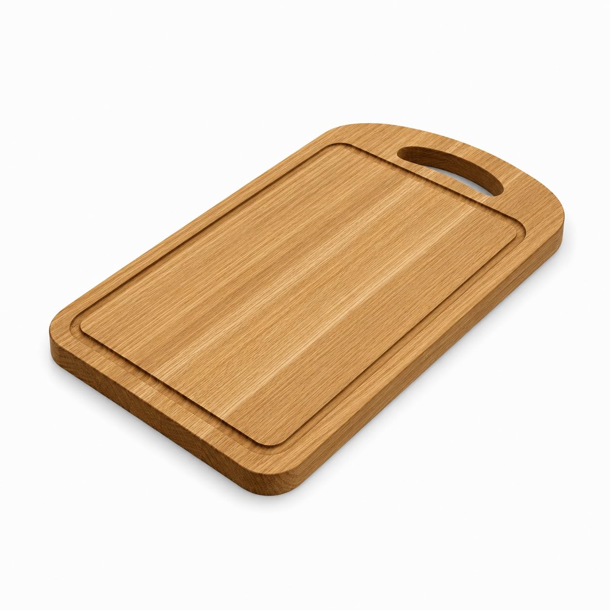 Tabla de Cortar de Cocina Modelo D de Madera Maciza – Roble - 60x36,2