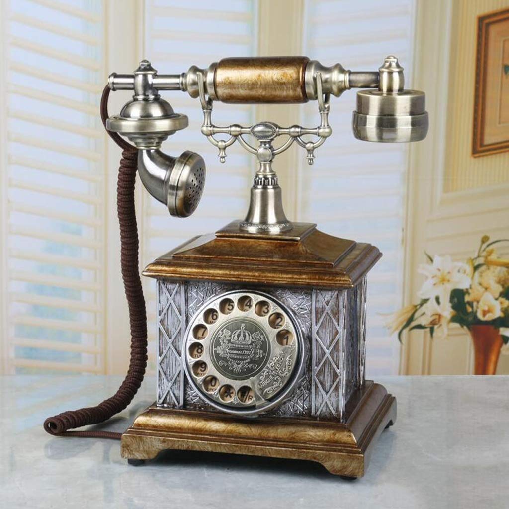 Antyczny Telefon - Telefon Obrotowy - Telefon Retro Na Kablu - Telefony Dekoracyjne Vintage