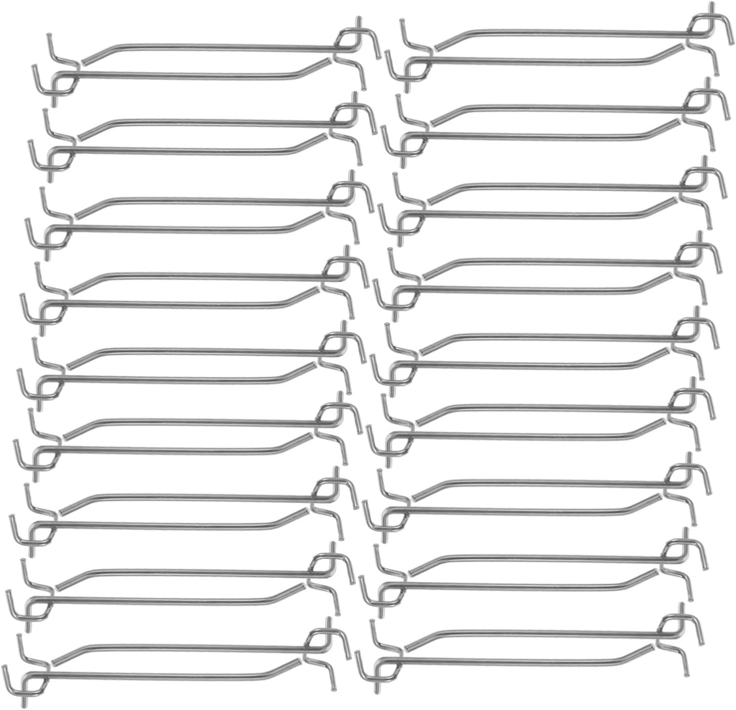 Veemoon 50pcs Garage Storage Hooks Kit Pegboard Hooks Supermarket Shelf Commodity Display