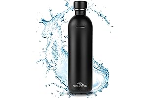 Plastic Free 35oz Bottle for SodaStream, Fizzi, Art - Leak-Proof Water Bottle