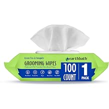 earthbath Green Tea & Awapuhi Grooming Wipes, 100 Count 1 Pack