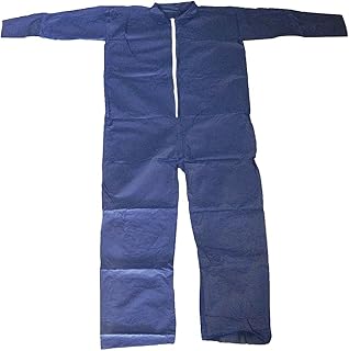 CONDOR 26W808 Collared Polypropylene, Blue, Open, L, PK25