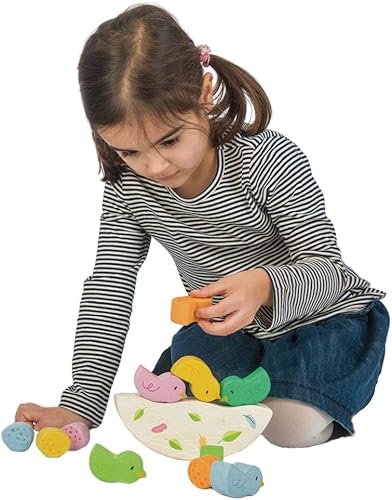 Miniatura 5 de Tender Leaf Toys - Aves mecedoras - Juguete de equilibrio de 12 piezas - Juguete STEM - Aprendizaje temprano para desarrollar el pensamiento