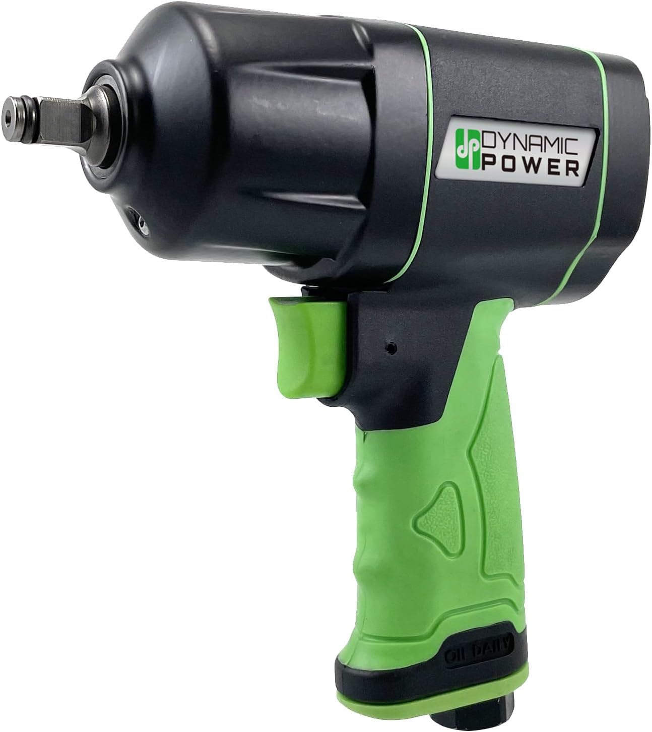 Dynamic Power 3/8" Air Impact Wrench โ 480 ft-lb Torque with Built-In Power Regulator for Precision Speed & Torque Control. DP-63061