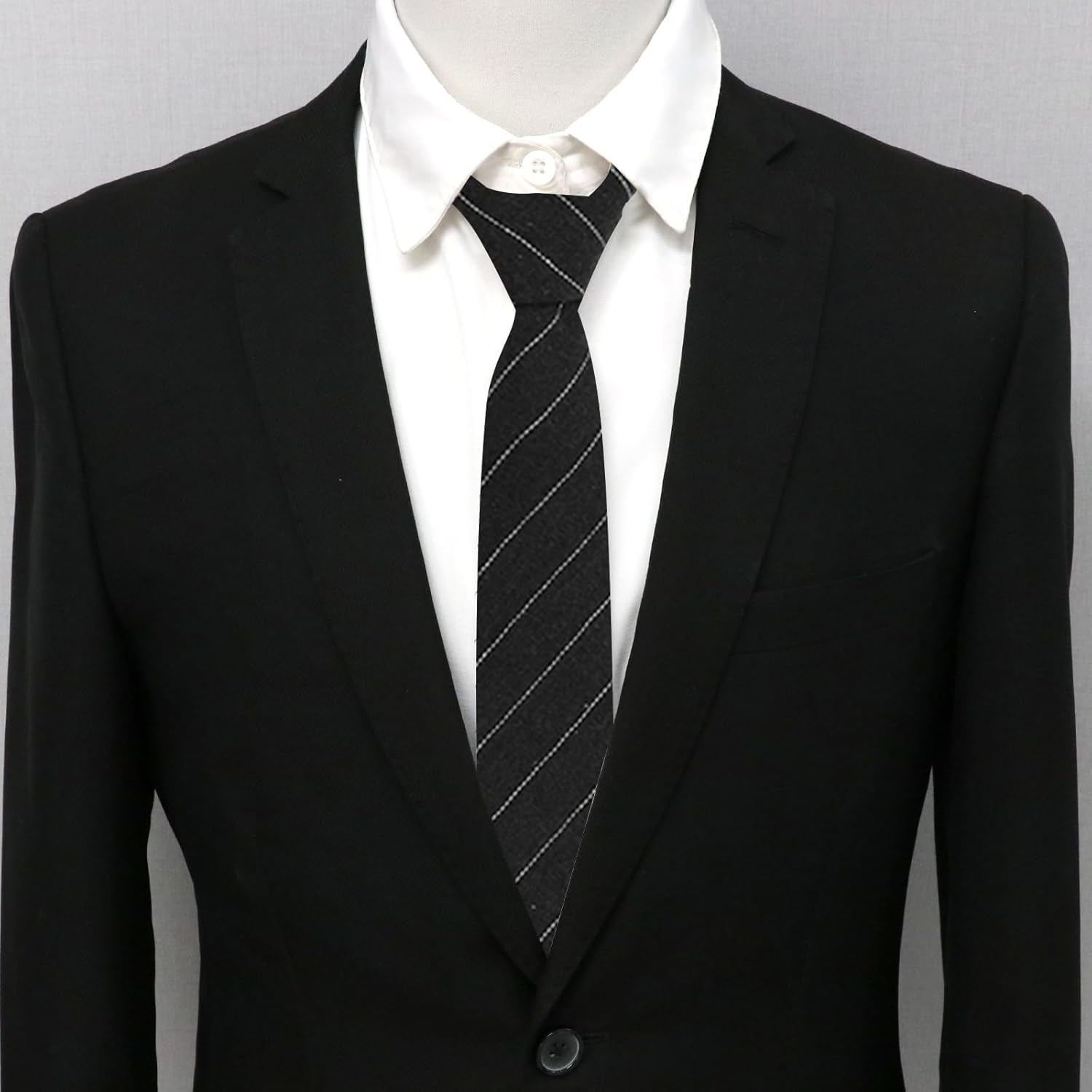 Cotton Ties for Men, Striped Linen Mens Tie Formal Men's Neckties for Suit Tuxedo Shirt Business Wedding Casual - Image 4