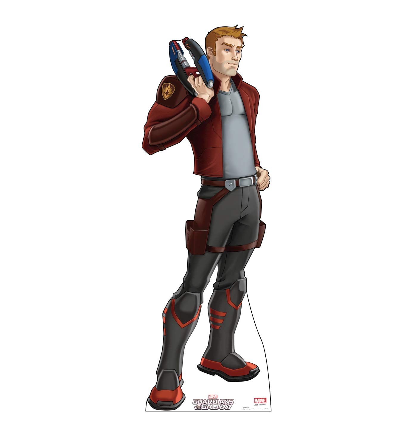Figurine Star Lord animé en carton de taille réelle Marvel Les Gardiens de la Galaxie