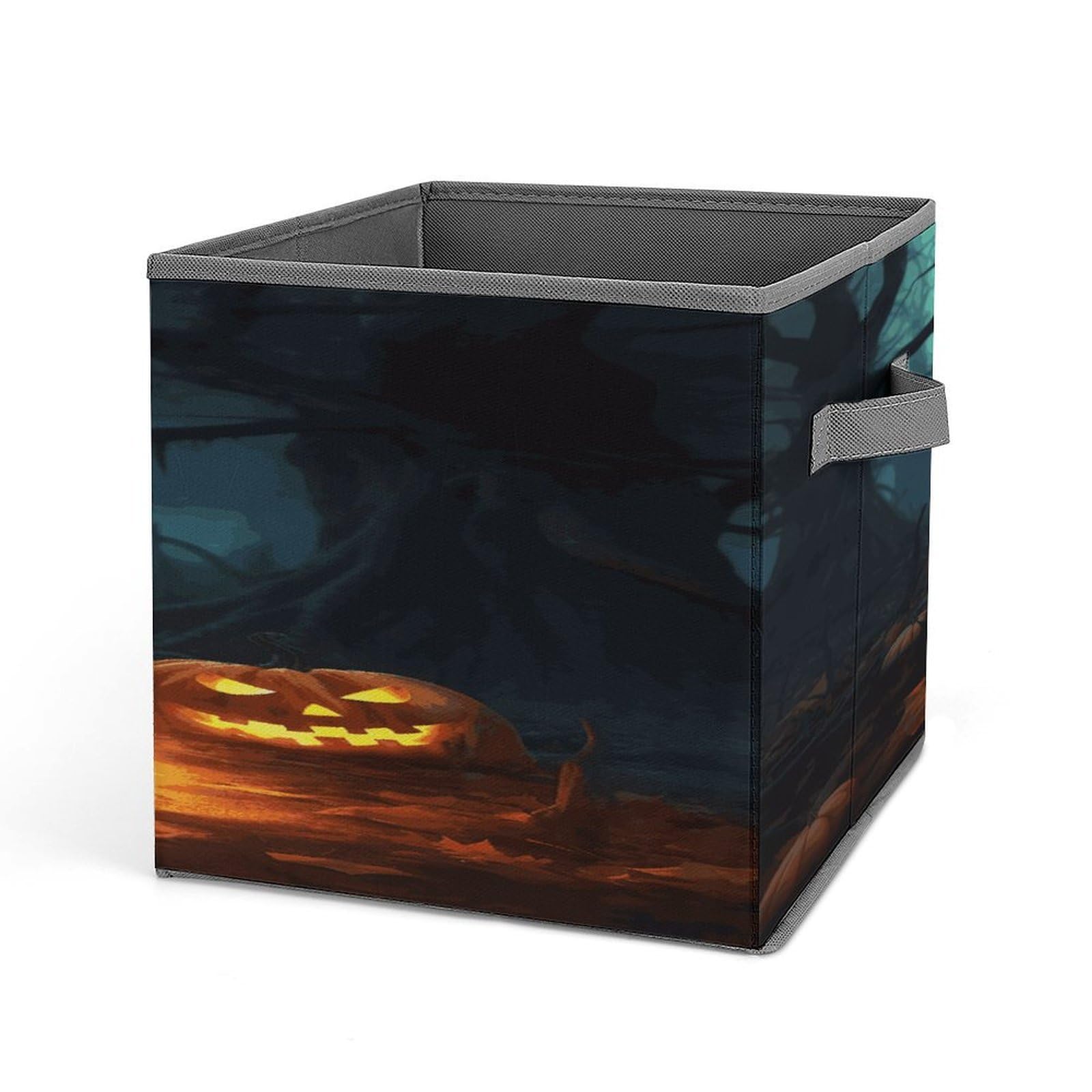Fekiloot Style Happy Halloween Pumpkins Storage Bins Storage Baskets