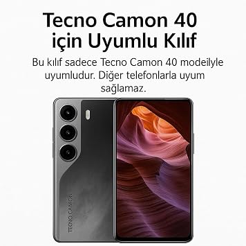 Tecno Camon 40 ile Uyumlu Siyah Silikon Kılıf, Çiziklere ve Darbelere Karşı Koruma, Mermer Tasarım