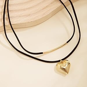 【Hei】pounding volume heart necklace〜ハートのネックレス Hei】pounding volume heart necklace〜ハートのネックレス