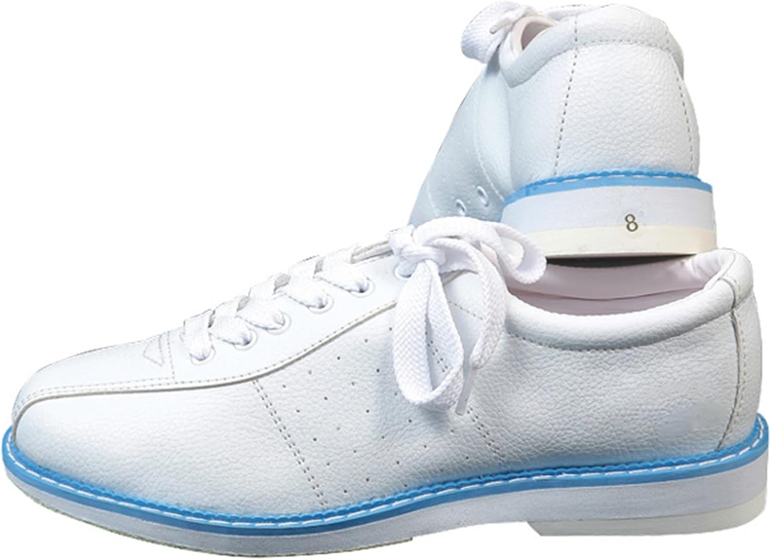 Bowling Shoes Men Women Indoor Anti-Slip Wear-Resistant Lightweigh Bowling Shoes Comfortable Breathable Classic Beginner for Bowling Alley bowling shoes ( Color : White , Size : 13.5 Women/12 Men )