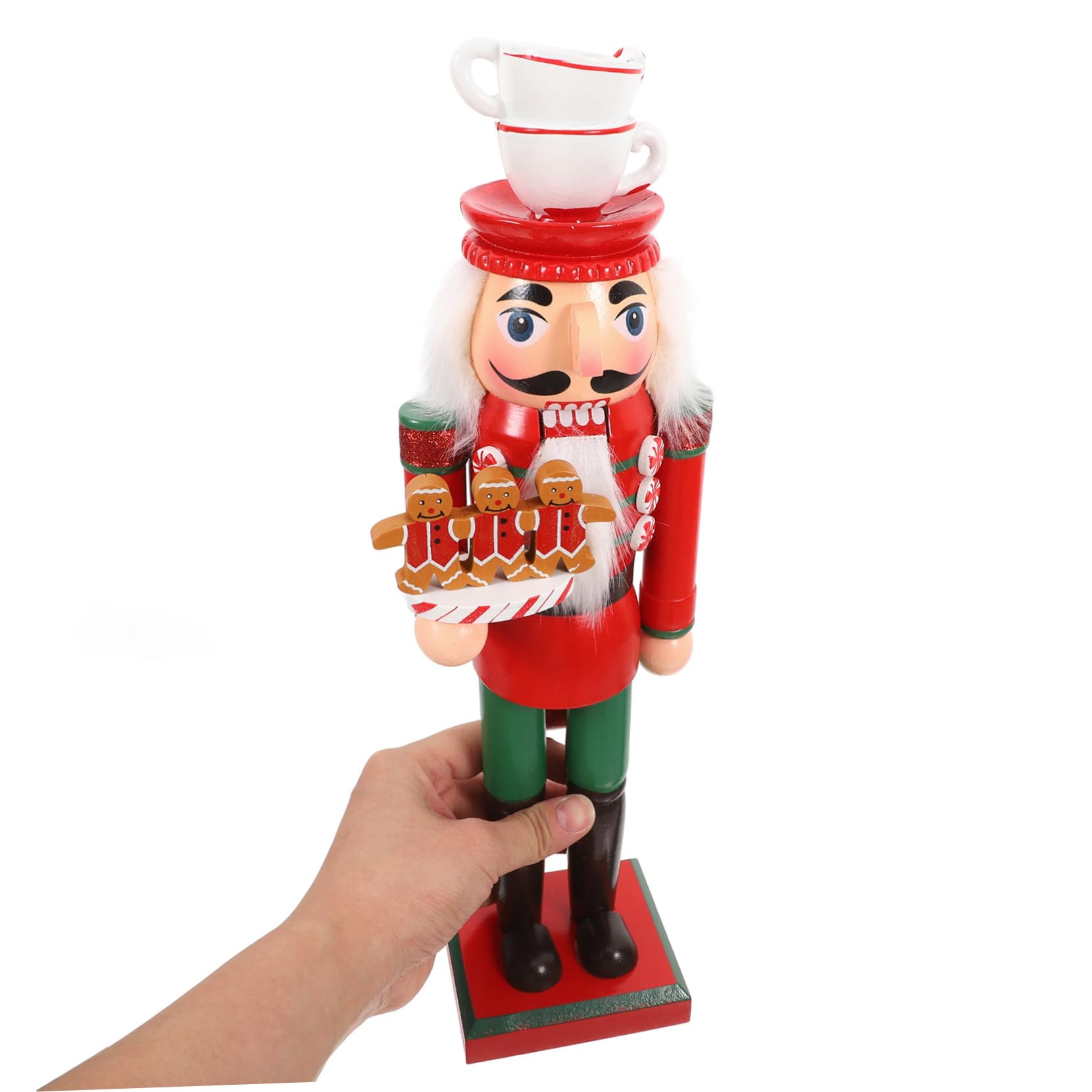 Casse-Noisette Bois Figurine de Soldat Pain Épice Décoration de Ballet pour Noël Objet de Collection pour Fêtes