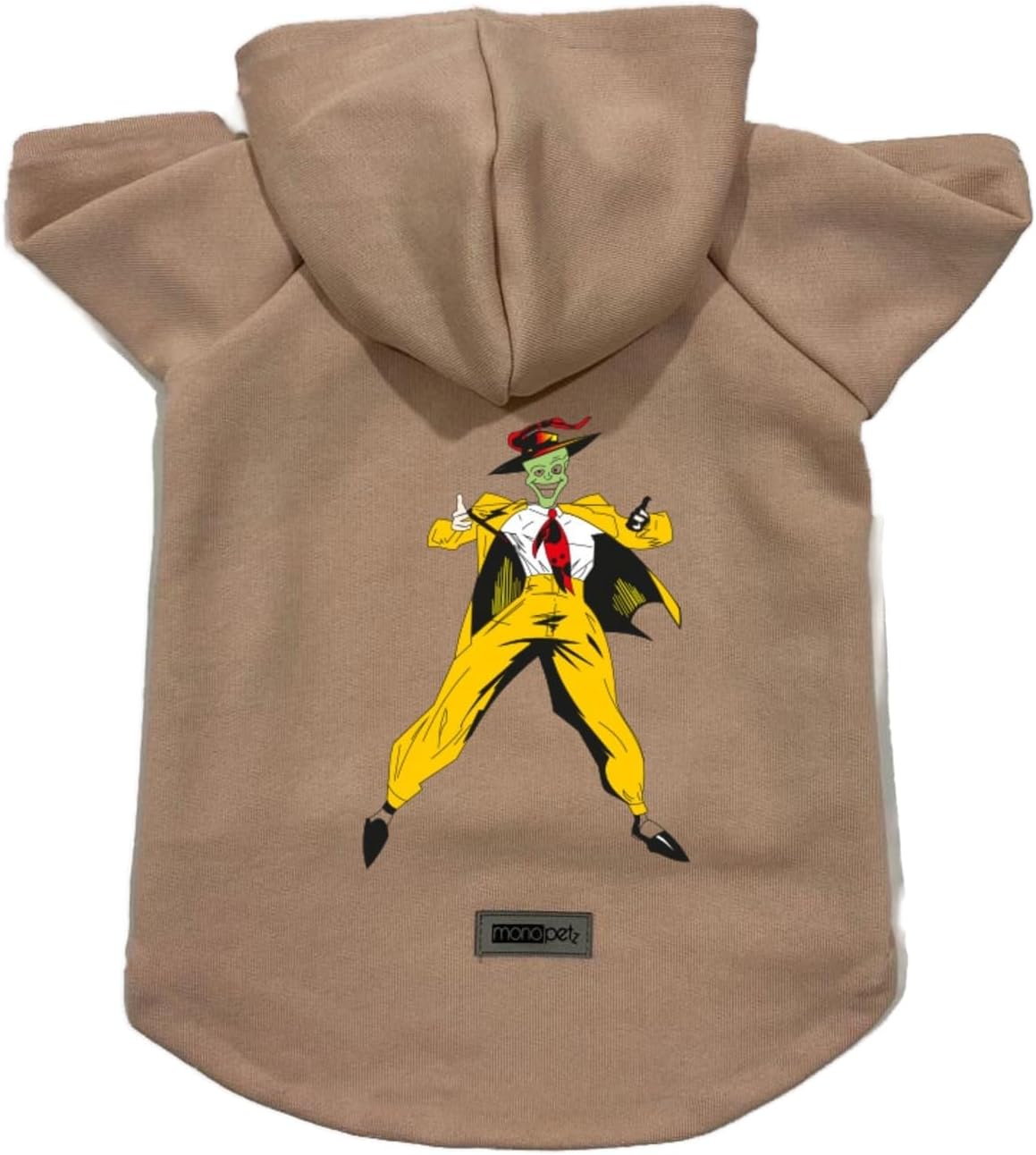 Kapişonlu Polar Sweatshirt Köpek ve Kedi Kıyafeti & Elbisesi Bej Mask S