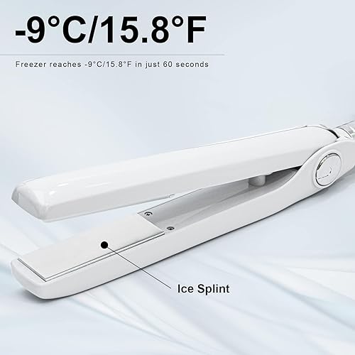 Miniatura 3 de Elitzia ET1411 Plancha para el cabello congelado – Plancha plana de terapia fría de 15.8F para reparación del cabello dañado y protección del color