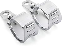 Vista 4 de Mad Hornets Soporte de luz de señal de giro frontal, soporte de abrazadera de montaje en barra de horquilla, 1.614-2.008 in, se adapta a la mayoría