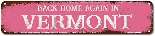 Back Home Again in Alaska Sign Back Home Again in Alaska Gifts Street Sign Farmhouse Garage Placa de pared Man Cave Staging Prop Decoración de cocina