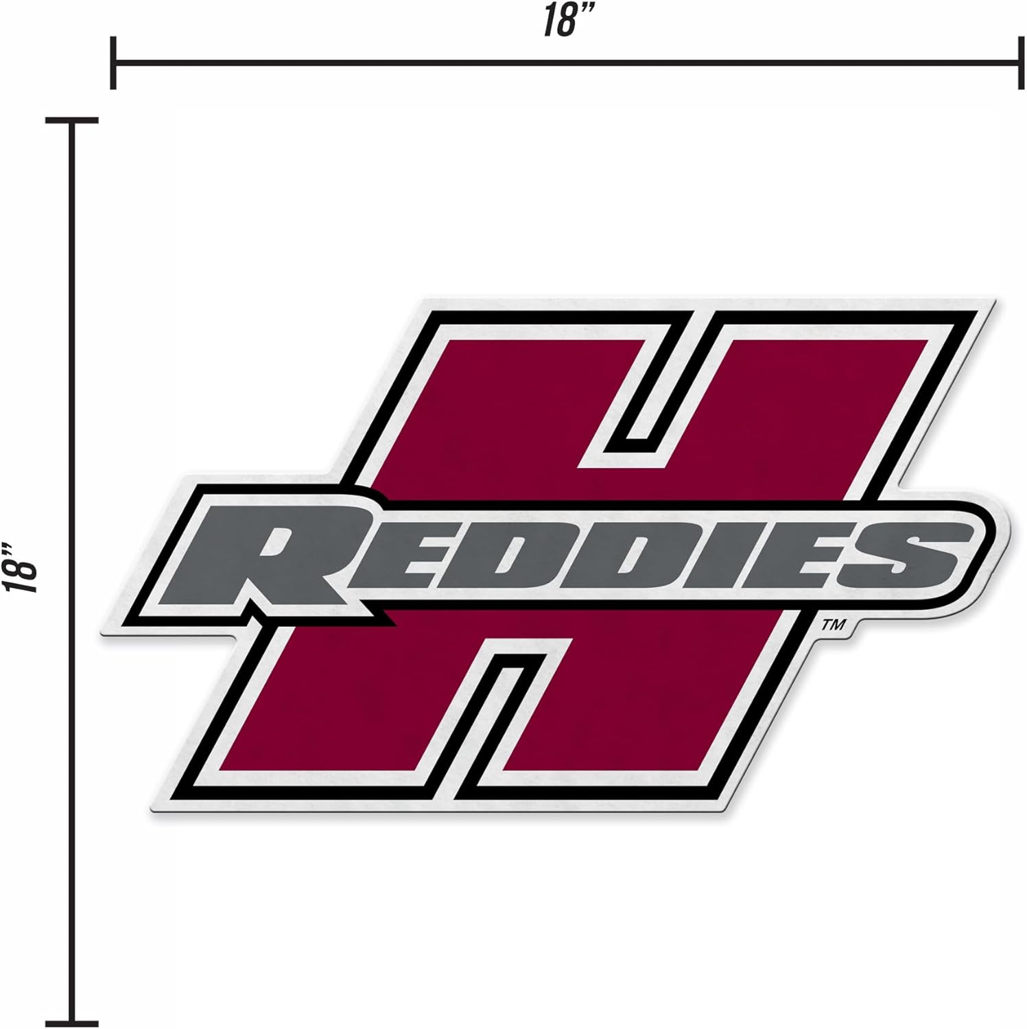 Rico Industries NCAA Henderson State Reddies Shape Cut Pennant - Home and Living Room Décor - Soft Felt EZ to Hang - Image 4