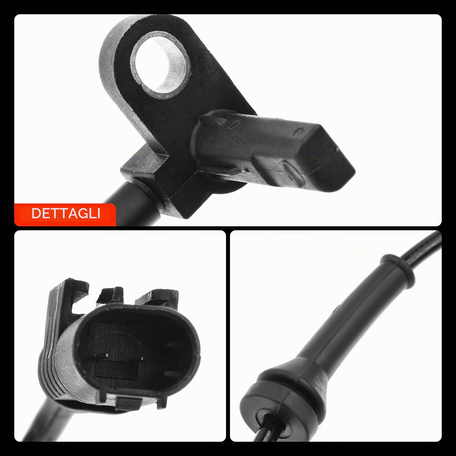 Frankberg Sensore di velocità ruota ABS anteriore 51797173 | Compatibile con: 500 312, 500°C/595°C/695°C, KA RU8, 500 C 312, 500/595/695