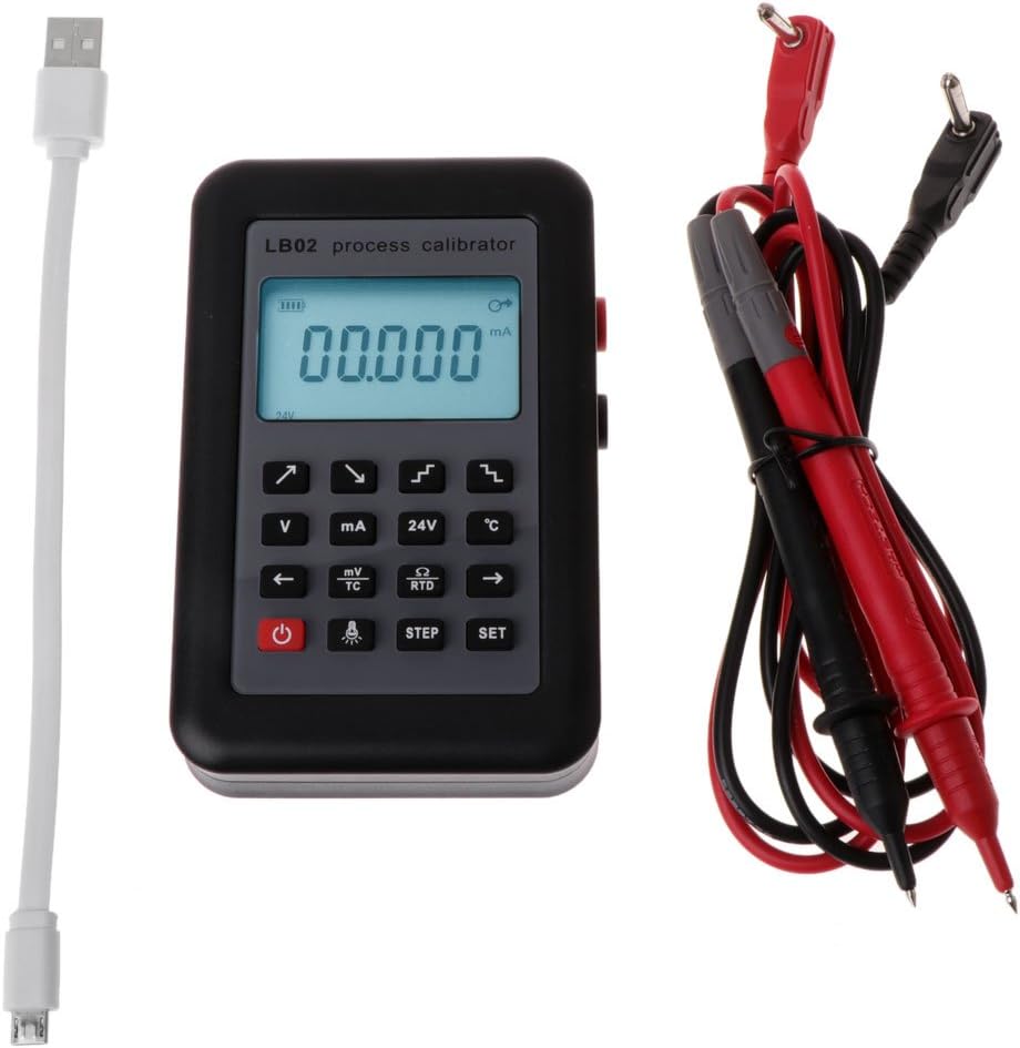 KunmniZ 4-20mA Signal Generator Simulator LB02 Calibrator Tester with Case Resistance Current Voltmeter Portable