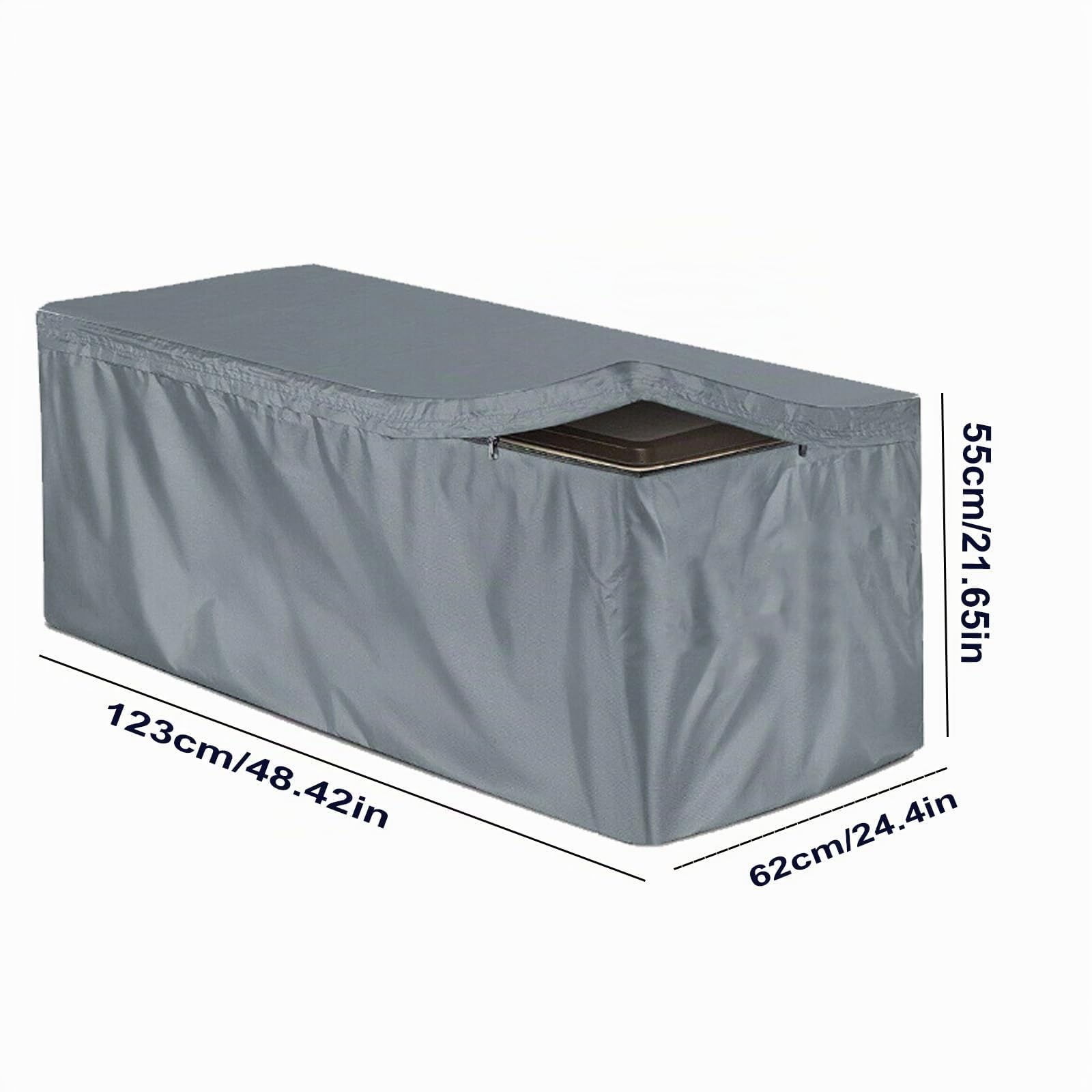 Generisch Copertura per mobili da giardino da giardino, cassapanca multiuso per cassapanca da giardino, copertura per cuscino, utilizzabile su box da giardino, copertura impermeabile